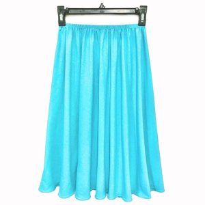 Light Blue Skirt A-Aline Size S Stretch Cotton New